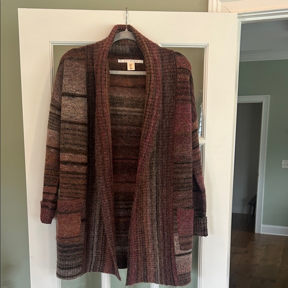 Max Studio Earthy Tones Open Front Cardigan - Picture 1 of 3